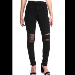 Joes Jeans Flawless The Charlie High Rise Skinny Black Size 26